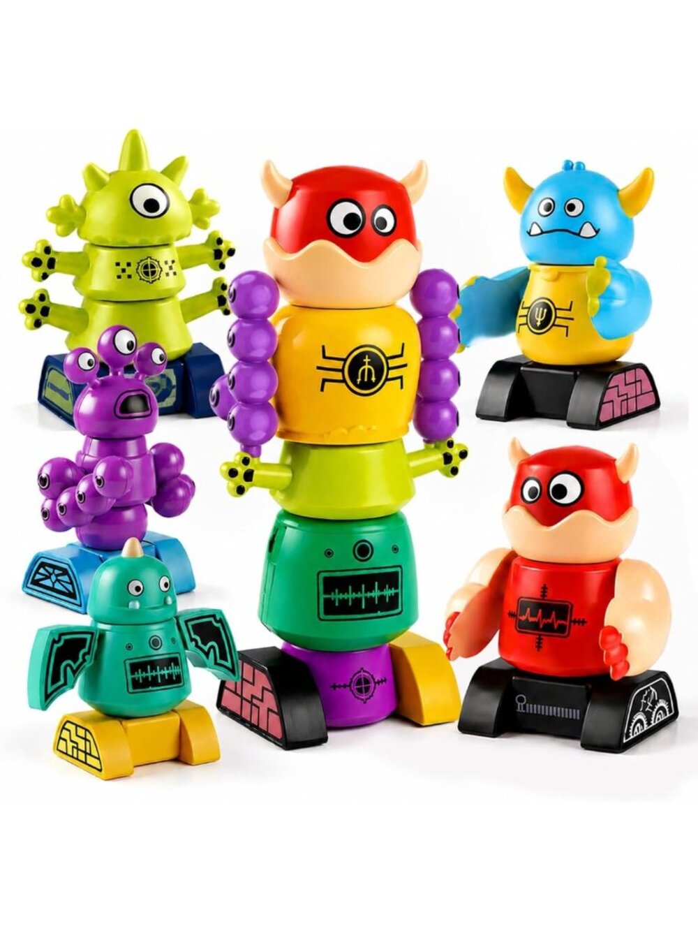 Magnetic Building Toy Set for Kids, STEM Monster Blocks, Ages 3-5, Fun Learning